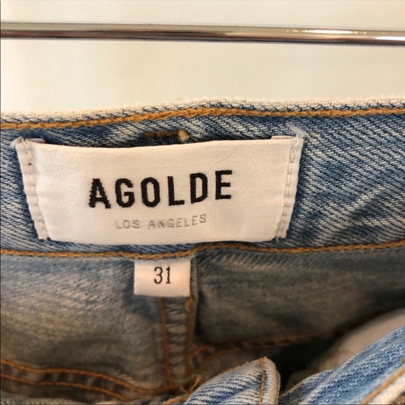 Agolde Riley High Rise Straight Crop Jeans in Shatter, Size 31, NWOT - Picture 15 of 16
